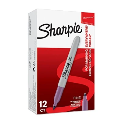 Afbeelding van Sharpie Permanente marker (met fijne punt) verpakking van 12 stuks, paars