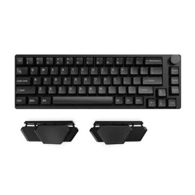 Afbeelding van Stageek Handpalmsteun, toetsenbord, split ergonomische polssteun, polssteun ter ontlasting van de pols, toetsenbord handsteun voor kantoor en games, zwart.