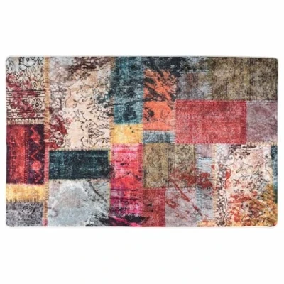 Afbeelding van vidaXL Vloerkleed wasbaar anti slip patchwork 160x230 cm meerkleurig