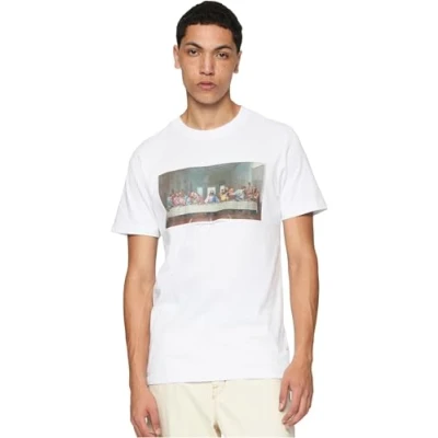 Afbeelding van Mister Tee CANT HANG WITH US Tshirt print, Heren, Maat: XS, White