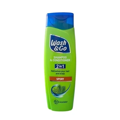 Afbeelding van Wash &amp; Go Shampoo 2 in 1, 200 ml Sport, g