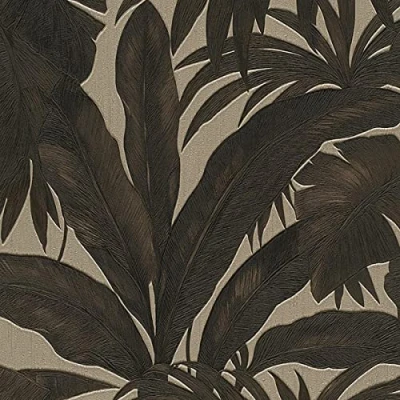 Afbeelding van A.S. Création Versace Jungle Behang Vliesbehang 10.05 m x 0.70 m, 962401, beige, bruin, metallic