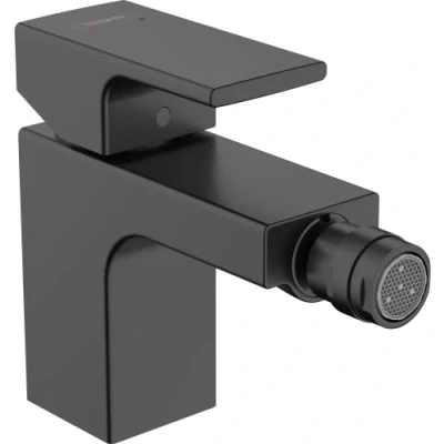 Afbeelding van hansgrohe vernis shape a ngreeps inbouwbidetmengkraan met pop up waste mat zwart 71211670