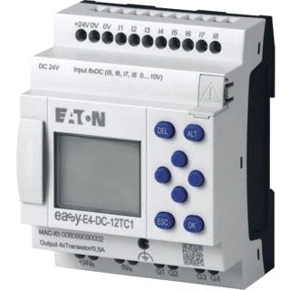 Afbeelding van Eaton easy e4 24 v dc 8di 4 als analoog te gebruiken 4dq transistor met display schroefaansluiting 197213