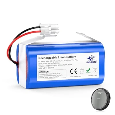 Afbeelding van melasta 14,4 V 3200 mAh Li ion reservebatterij batterij voor iLife stofzuiger A4, A4s, A6, V7, A7, A8, A9, V7s Plus, Pro, X620, Y8H4 accu&#039;s