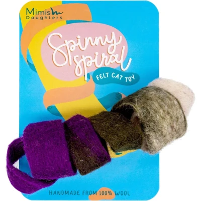 Afbeelding van Mimis Daughters Kattenspeeltje Spinny Spiral Paars