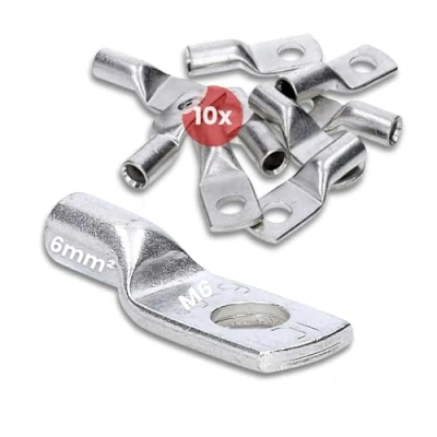 Afbeelding van 10 stuks Kalitec HR6 6 standaard buiskabelschoenen mm² M6 I zonder kijkgat Made in Germany