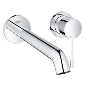 Afbeelding van Grohe Essence New afdekset l size 2 gats wandwastafelkraan uitlaat 230 Chroom