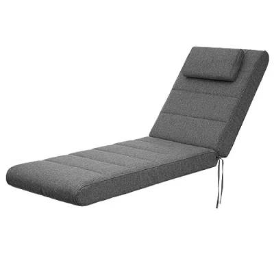 Afbeelding van HOBBYGARDEN Outdoor/indoor, zitkussen, tuinkussen, voor stoelen of ligstoel, bank, 204 x 60 10 cm, antraciet