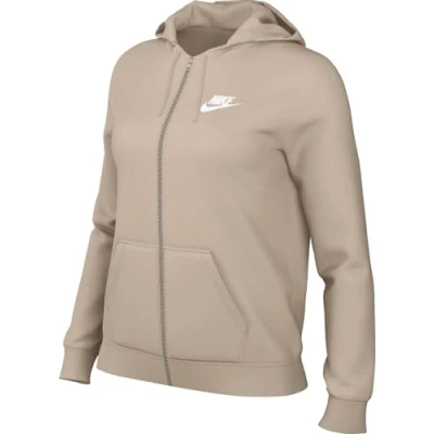 Afbeelding van Nike Sportswear NSW CLUB FLC FZ STD Sweater met rits, Maat: Small, Sand drift white