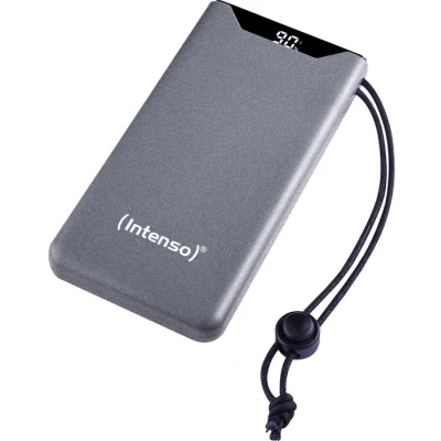 Afbeelding van Intenso Powerbank HE20000, externe accu met Power Delivery (100W) &amp; USB C naar oplaadkabel, 20000mAh, grijs zwart