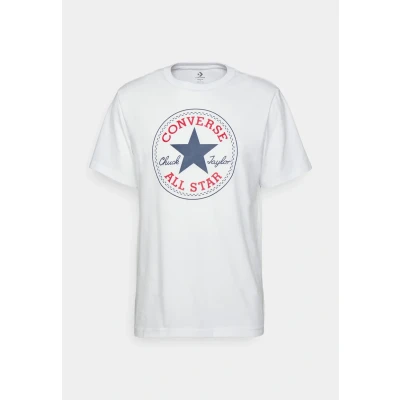Afbeelding van Converse GO TO Chuck Taylor Classic Patch TEE Unisex Tshirt print, Maat: Small, White