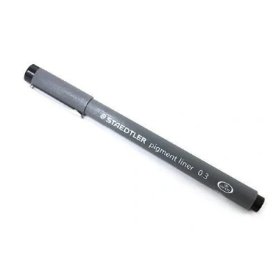 Afbeelding van STAEDTLER PIGMENT LINER 0.3mm ZWARTE INKT [Pack van 2]