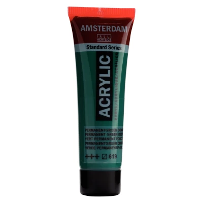 Afbeelding van Amsterdam Standard Acrylverf Tube 20 ml Permanentgroen Donker 619