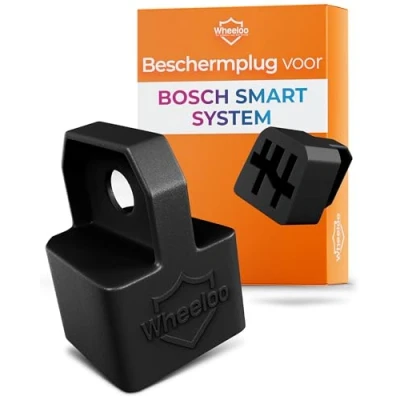 Afbeelding van WHEELOO e bike contactbescherming afdekking voor Bosch Smart System I set van 2 zwart accu accessoires Contactpin bescherming