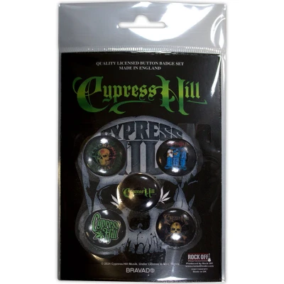 Afbeelding van Cypress Hill Logos Button set 5 pack