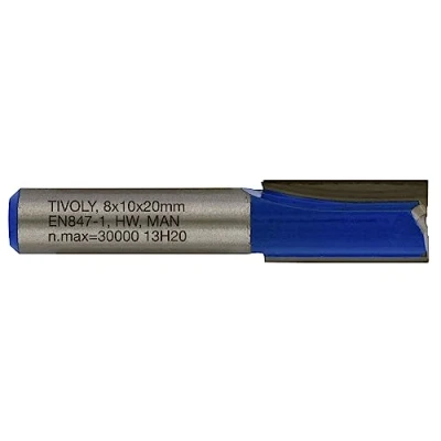 Afbeelding van Tivoly XT60642067836 rechte bovenfrees 2 diamantgeslepen snijkanten Ø 10 mm