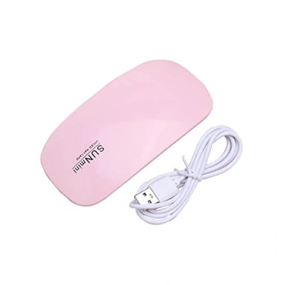 Afbeelding van CAM2 Mini uv lamp, nageldroger voor nagels, 6 W, led nagellamp, 60 seconden, USB, draagbare nageldroger, opvouwbare nagellamp gel, nagellak (roze)