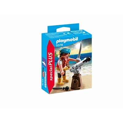 Afbeelding van PLAYMOBIL Piraat met bronzen scheepskanon 5378