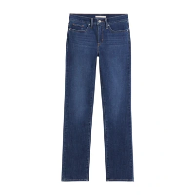 Afbeelding van Levi&#039;s 314 Shaping Straight Slim fit jeans, Dames, Maat: 32x32, Lapis dark horse blue