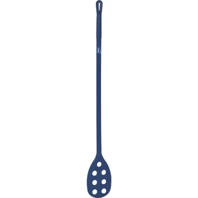 Afbeelding van Vikan Speciale Gereedschappen Hygiene Roerspatel met Geperforeerd Blad Metaaldetecteerbaar Blauw Ø31mm 1200mm