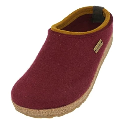 Afbeelding van Haflinger Pantoffels dames heren unisex Grizzly Kris 711056 0, grootte:38, kleur:Rood