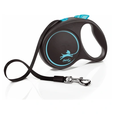 Afbeelding van Flexi Rollijn Black Design Tape Blauw L 5 MTR TOT 50 KG (398585)