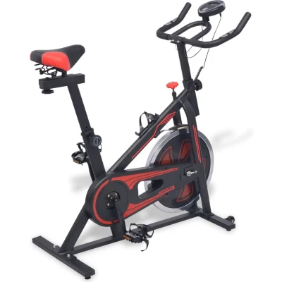 Afbeelding van Hometrainer Met Hartslagsensoren Zwart En Rood