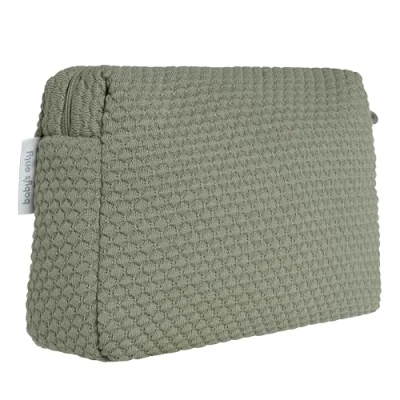Afbeelding van Baby&#039;s Only Gebreide baby toilettas Luieretui Sky Urban Green 25x10x20 cm Met ritssluiting