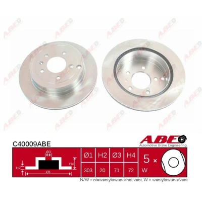 Afbeelding van ABE Remschijven C40009ABE