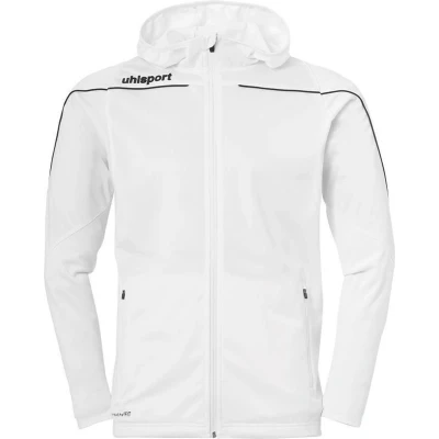Afbeelding van Uhlsport Stream 22 Trainingsjas Met Capuchon Kind Wit Zwart Maat 164