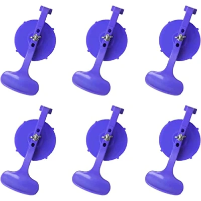 Afbeelding van ZKTOOL Suck N klem, 6 stuks, voor het bevestigen van lekken in convertibles, raamzuigcups afdichting, achterraam tot bovenkant, glazen klem convertible glass windscherm reparatie gluing.
