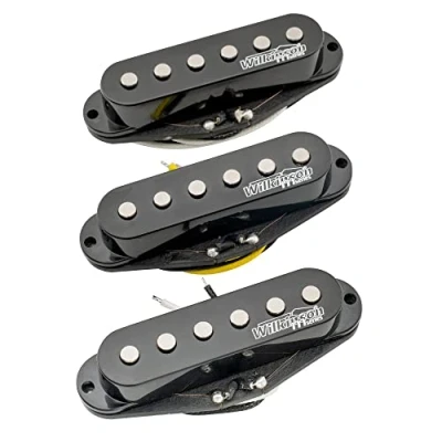 Afbeelding van Wilkinson M serie Hoge Output Strat Single Coil Pickups Element voor Stratocaster Elektrische Gitaar,Zwart (Set van 3)