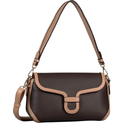 Afbeelding van Gabor Schoudertas Baria Flap Bag Mixed Brown Donkerbruin