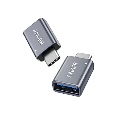 Afbeelding van (2 stuks), Anker USB C naar adapter Snelle gegevensoverdracht, 3.0 vrouwelijke voor MacBook Pro 2020, iPad Samsung Notebook 9, Dell XPS en meer Type apparaten