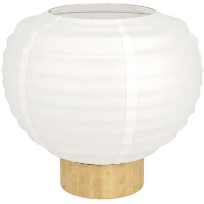 Afbeelding van EGLO Summerhill Tafellamp E27 Papier;Staal Wit;Bruin
