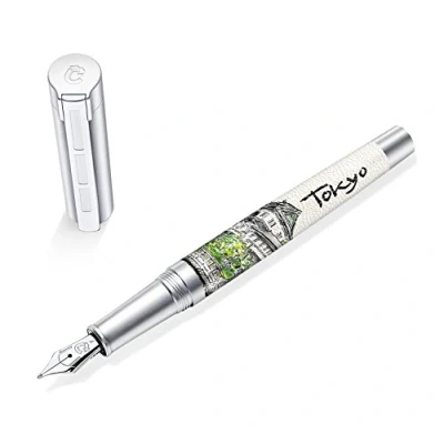 Afbeelding van STAEDTLER Initium Corium vulpen Urbes Tokio M, Made in Germany, met luxe geschenkverpakking, 9PU150M