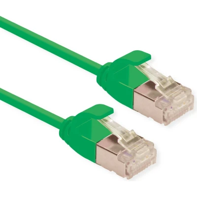 Afbeelding van ROLINE F/UTP DataCenter Patchkabel Cat.6A (Class EA), LSOH, extra dun, groen, 2 m