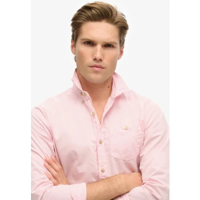 Afbeelding van Superdry Merchant Overhemd, Heren, Maat: Medium, Pink