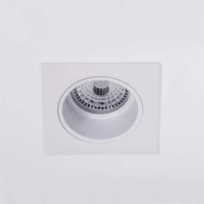 Afbeelding van Artdelight Witte inbouwspot vierkant Downel 9cm DL 2708 WH