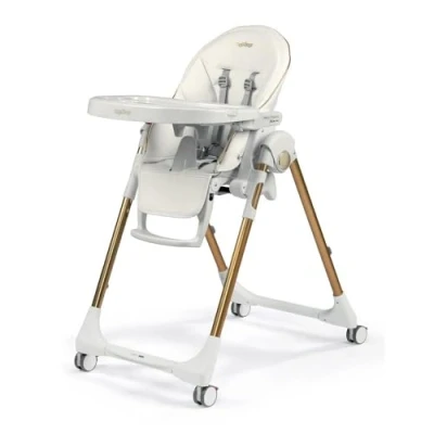 Afbeelding van Peg Perego Kinderstoel Prima Pappa Follow Goud (kunstleer)