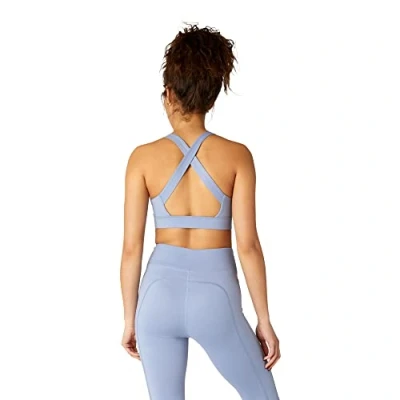 Afbeelding van FM London sportbeha met bandjes voor dames, naadloze schokdemper, fitness en yoga, gevoerde ontworpen om stevig maar zacht op je huid te zitten, ademend, high impact