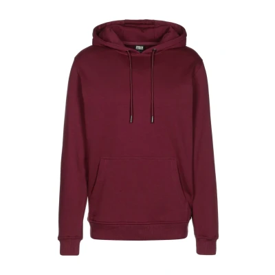 Afbeelding van Urban Classics Blank Hoody Hoodie, Heren, Maat: 3XL, Burgundy