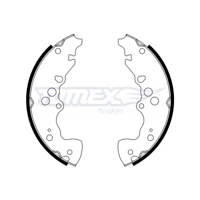 Afbeelding van TOMEX brakes TX 22 95 Remschoenen Achteras 254mm 57mm SUZUKI: Grand Vitara I SUV (FT, HT) 2.7 4x4, 2.0 HDI 110 16V 4x4 2001 2005
