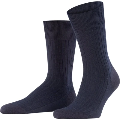 Afbeelding van Falke Bristol PURE Business &amp; Casual Sokken, Heren, Maat: 45 46, Dark navy