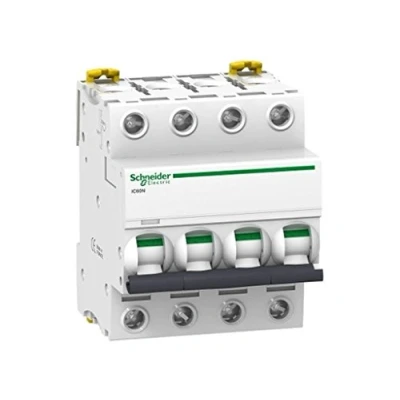 Afbeelding van Schneider electric ic60n installatieautomaat 4 polig 6ka 50ka c karakteristiek 2a 8 modulen a9f74402