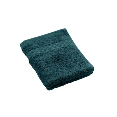 Afbeelding van douceur d&#039;intérieur, Elegance Blauw gastendoekje (30 x 50 cm), 100% katoen, effen