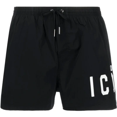 Afbeelding van Dsquared2 Icon Zwembroek Zwart &amp; Wit