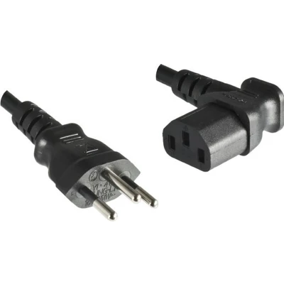 Afbeelding van DINIC CB N S 90 electriciteitssnoer Zwart 1,8 m Netstekker type J C13 stekker