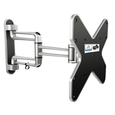 Afbeelding van RICOO tv muurbeugel draaibaar en kantelbaar S2122 universeel 15 37 inch (38 94cm) beugel voor gebogen lcd led VESA 100x100 200x200 zilver